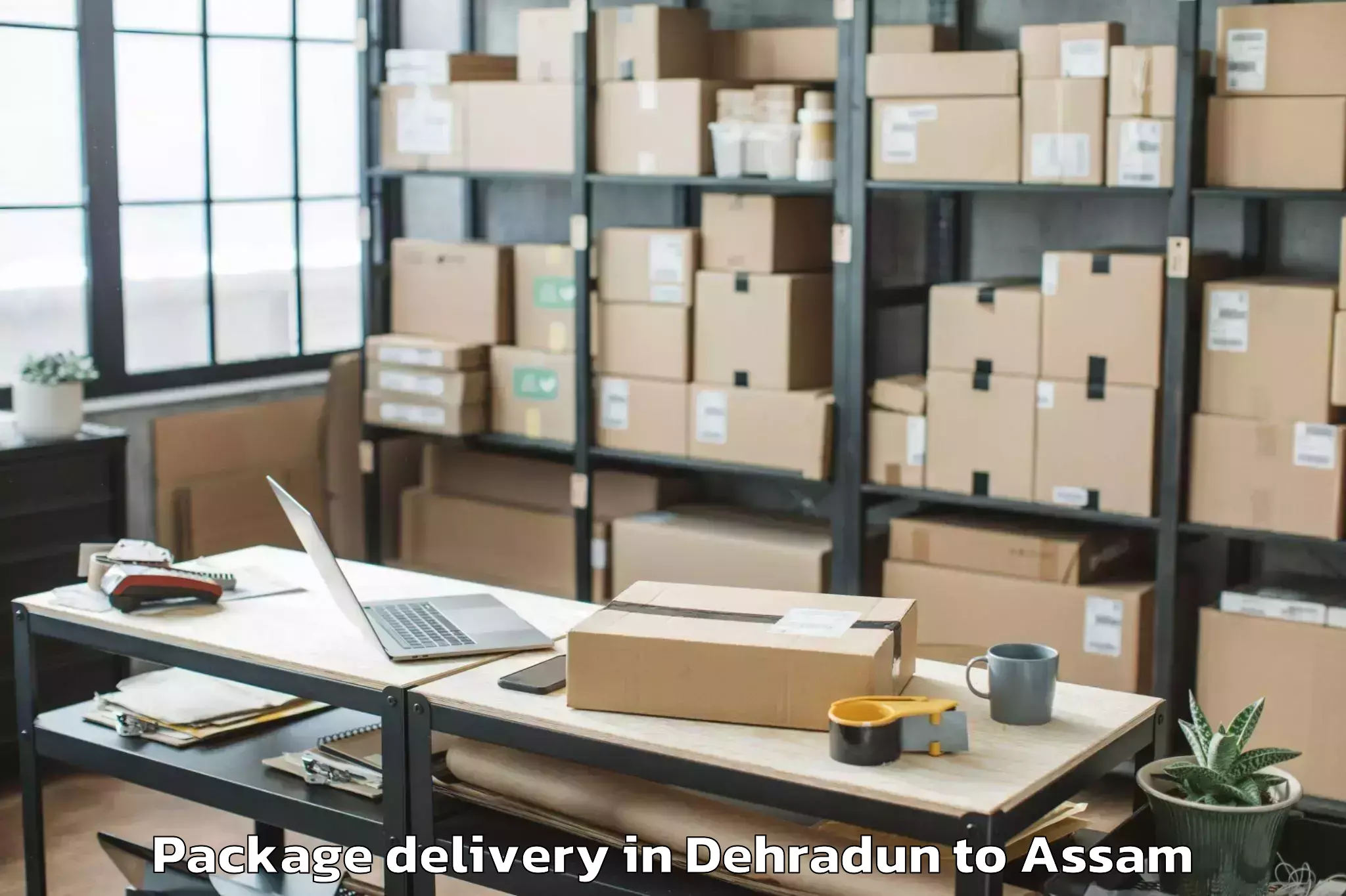 Quality Dehradun to Dhakuakhana Package Delivery